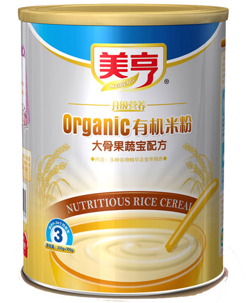 美亨聽裝大骨果蔬有機(jī)米粉3段