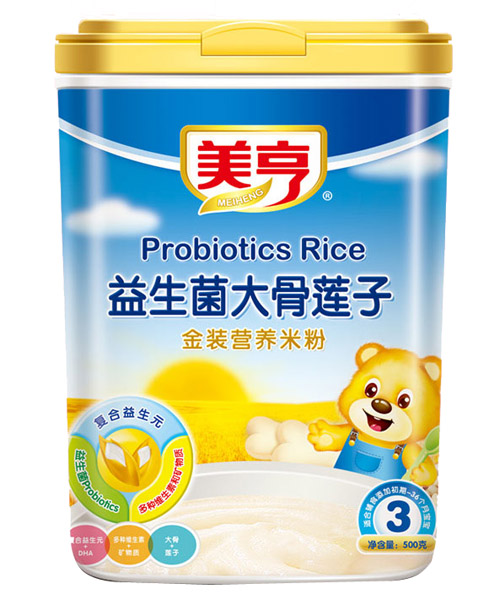 美亨益生菌大骨蓮子營養(yǎng)米粉3段