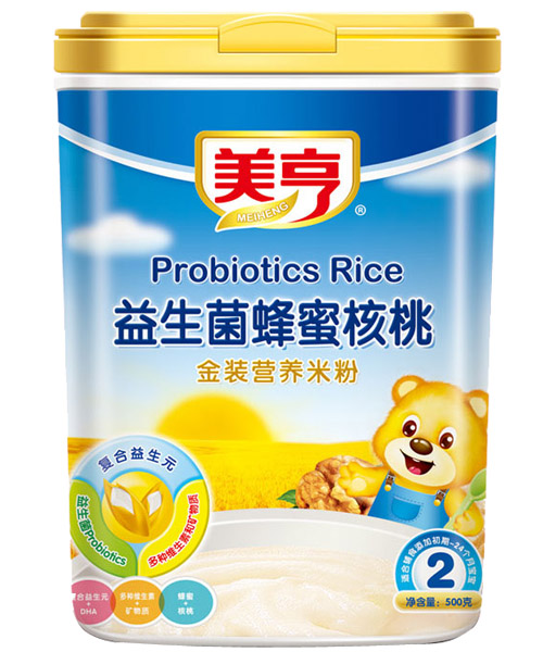 美亨益生菌蜂蜜核桃營(yíng)養(yǎng)米粉2段
