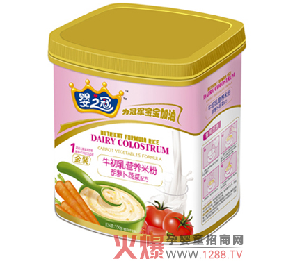 嬰之冠牛初乳胡蘿卜米粉