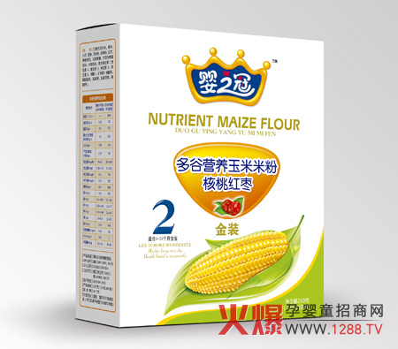 嬰之冠多谷玉米營(yíng)養(yǎng)米粉核桃紅棗配方