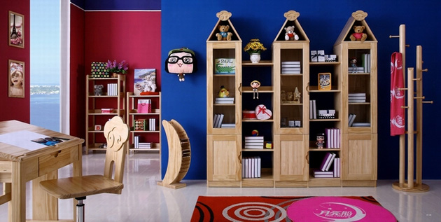 月亮船尖頂書(shū)柜