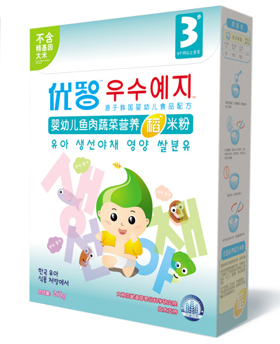 優(yōu)智嬰幼兒魚肉蔬菜稻米粉盒裝