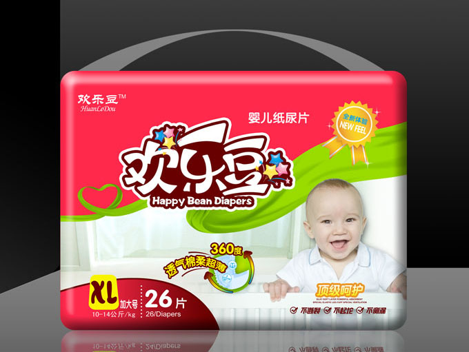 歡樂(lè)豆紙尿片棉XL號(hào)