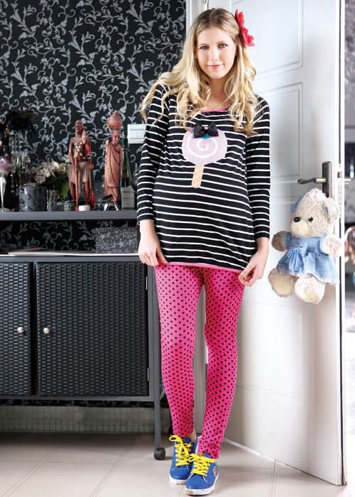 懷泰孕婦棒棒糖秋衣