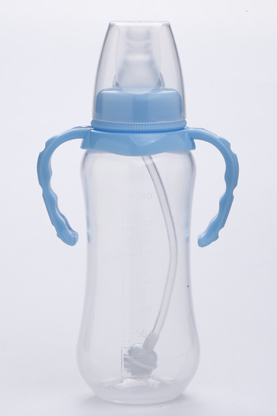 施貝樂藍(lán)色標(biāo)口弧形奶瓶