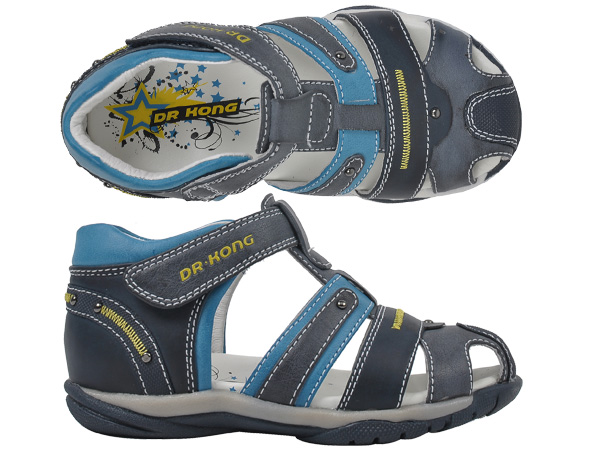 江博士護踭涼鞋黑色