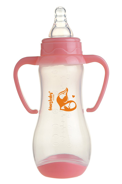 好氏嬰童粉色標口PP奶瓶