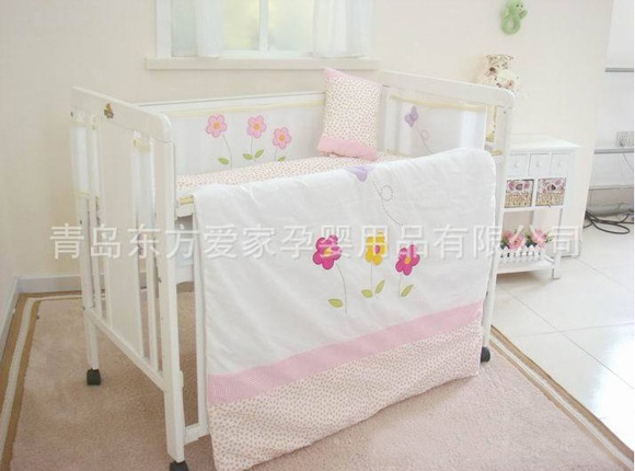 哈尼寶貝兒童被四件套小花