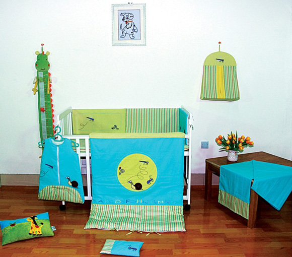 哈尼寶貝兒童七件套藍(lán)