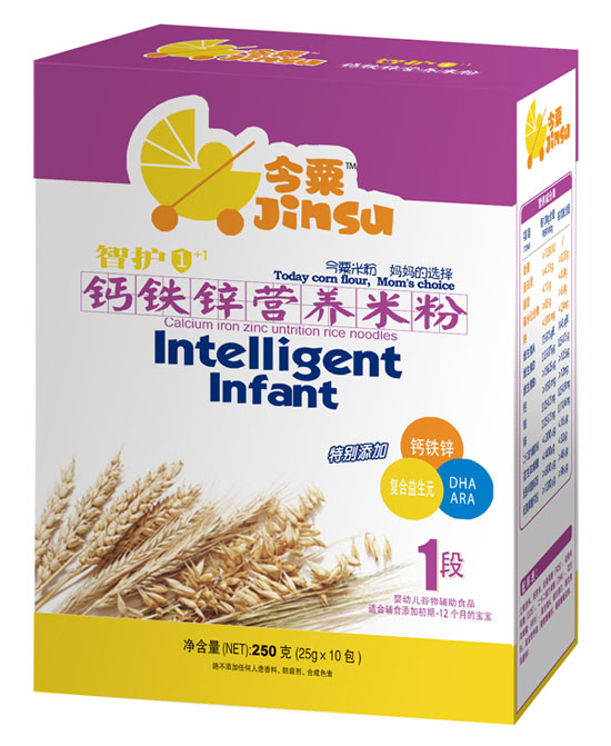 今粟鈣鐵鋅營養(yǎng)米粉1段250g