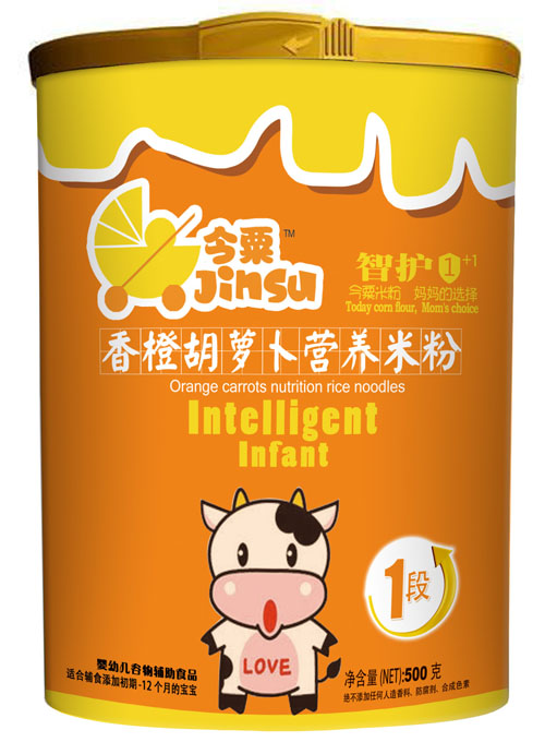 今粟香橙胡蘿卜營養(yǎng)米粉1段500g