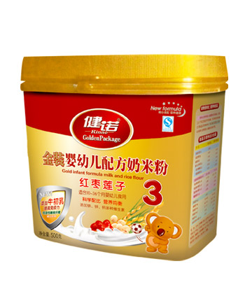 健諾紅棗蓮子配方奶米粉3段
