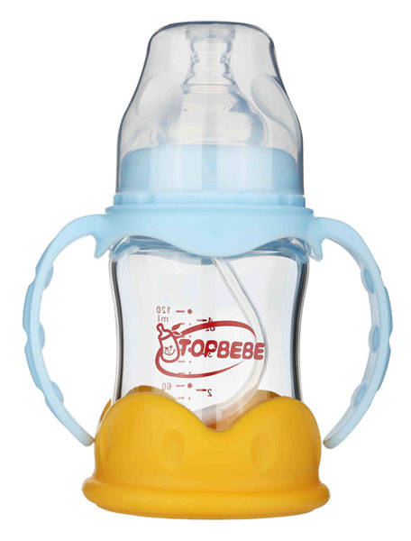 淘寶樂(lè)寬口防爆玻璃奶瓶120ml