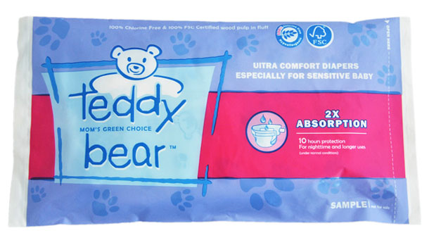 泰迪熊自然干爽嬰兒紙尿褲試用裝