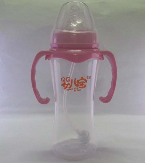 嬰兒寶280ML腰形寬口自動手柄奶瓶