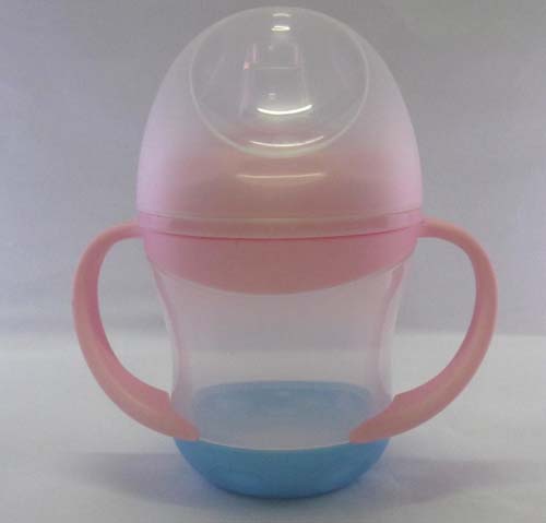 嬰兒寶160ML鴨嘴形學飲水杯防漏帶柄