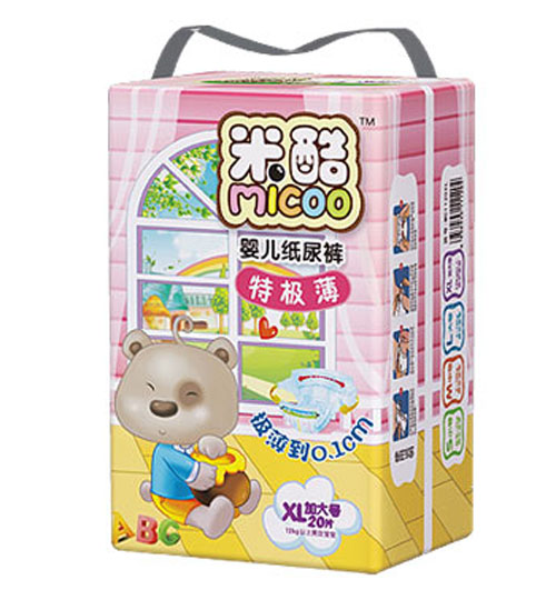 米酷特極薄嬰兒紙尿褲(加大號(hào))