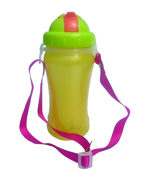 怡貝樂(lè)卡通吸管式PP水杯350ml