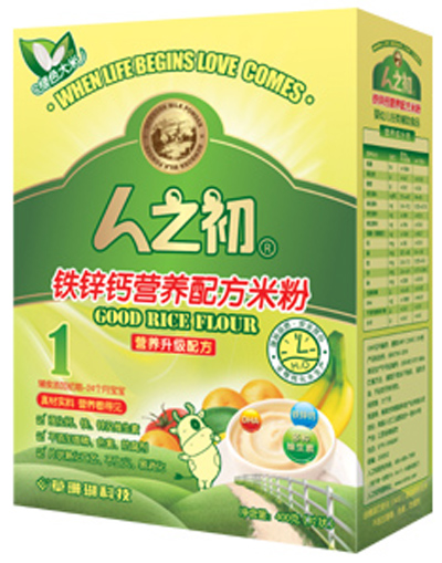 人之初嬰兒鐵鋅鈣米粉1段盒裝