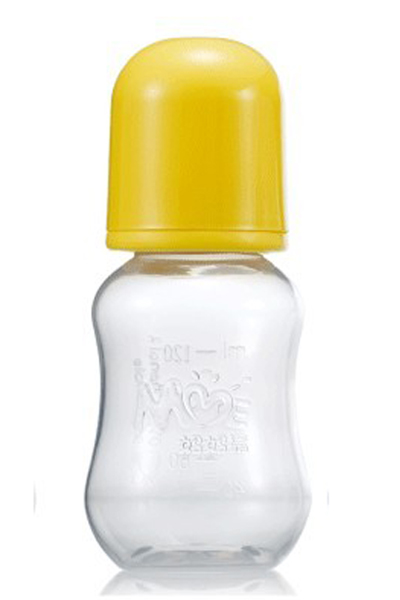 媽媽易120毫升PP葫蘆奶瓶黃色