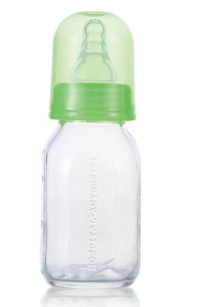 媽媽易120毫升方形玻璃奶瓶綠色