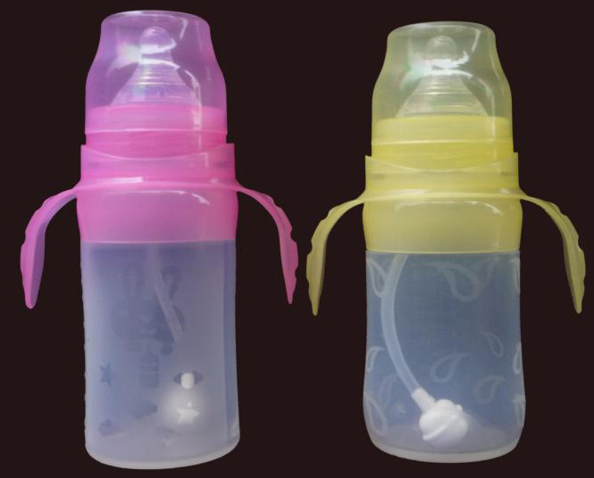 貝樂寬口硅膠奶瓶220ml