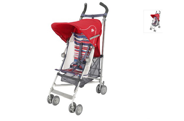 Maclaren瑪格羅蘭推車 2011年VOLO(紅藍條紋)