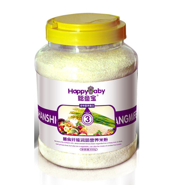 聰童寶多種營養(yǎng)蛋白膳食纖維潤腸米粉850g3段