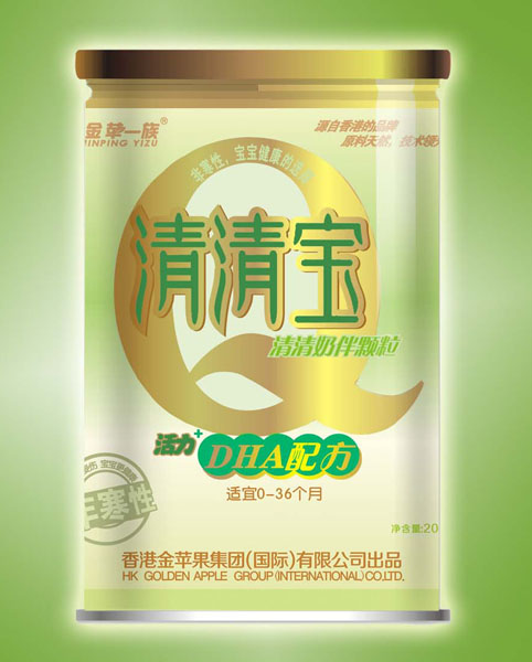 金蘋(píng)一族DHA配方清清寶