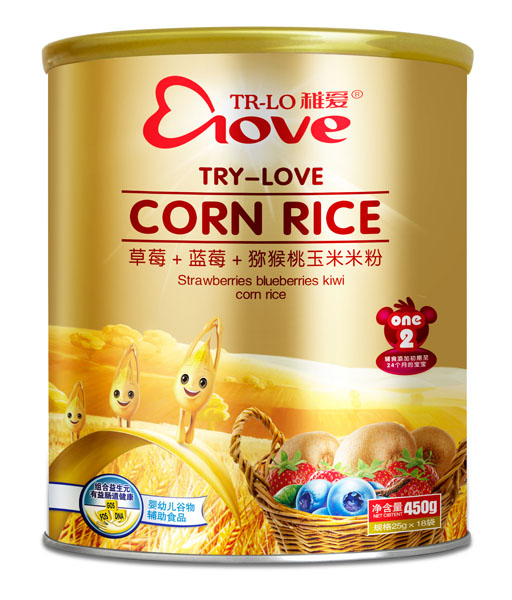 稚愛草莓+藍(lán)莓+獼猴桃玉米米粉2段