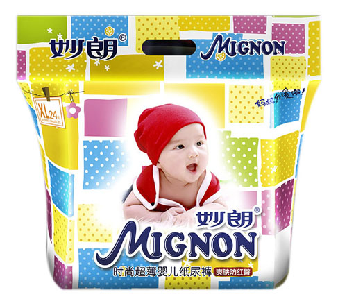 妙朗時(shí)尚超薄嬰兒紙尿褲XL24片