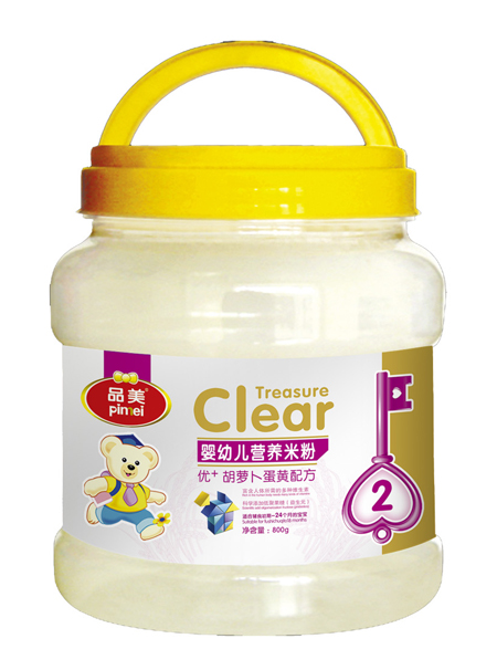 品美嬰幼兒優(yōu)+胡蘿卜蛋黃配方米粉2段