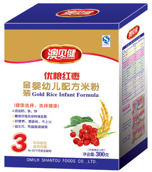 澳貝健優(yōu)糧紅棗配方米粉