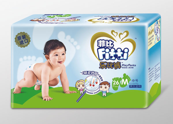 菲比棉柔秒吸樂(lè)玩褲M26片