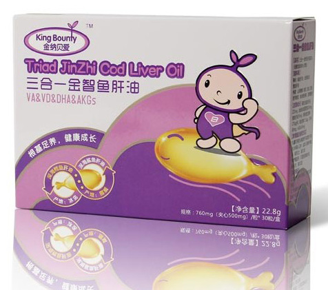 金納貝愛(ài)三合一金智魚(yú)肝油