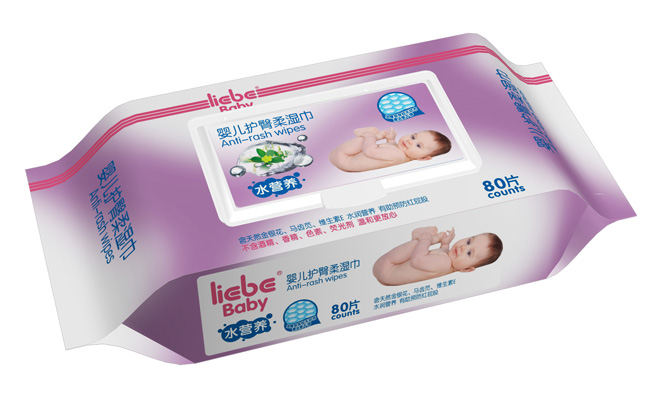 利貝護(hù)臀濕巾80片