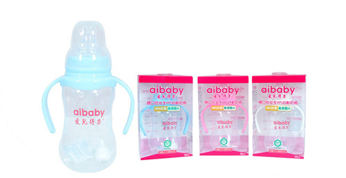 愛兒得樂180ml標(biāo)口PPSzui新材料自動(dòng)奶瓶