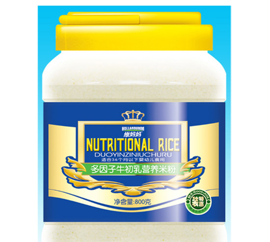 維媽媽桶裝多因子牛初乳營(yíng)養(yǎng)米粉