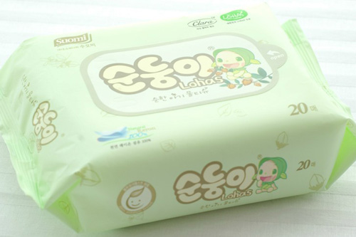 韓國進口嬰兒濕巾頂級便攜裝20片1