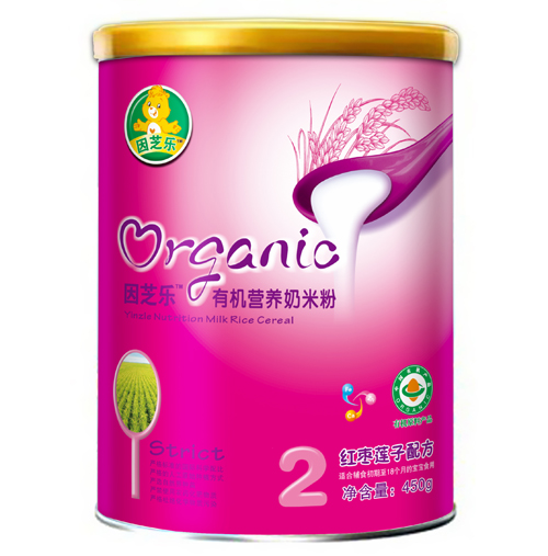 因芝樂聽裝有機(jī)營(yíng)養(yǎng)奶米粉2段