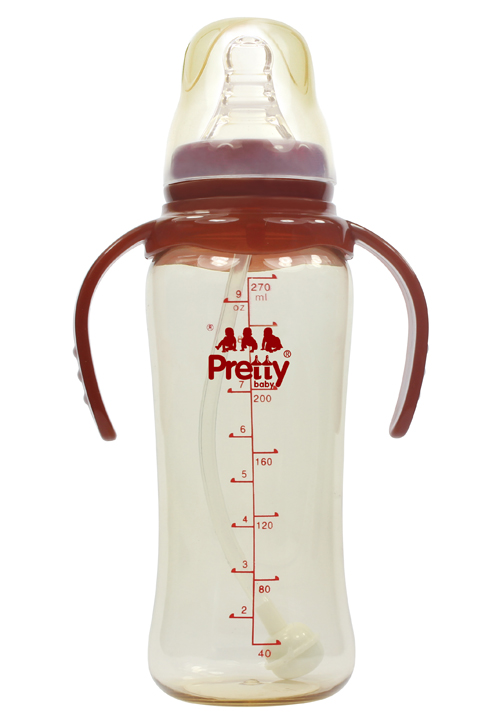 prettybaby270ML有柄自動PPSU標口徑大奶瓶