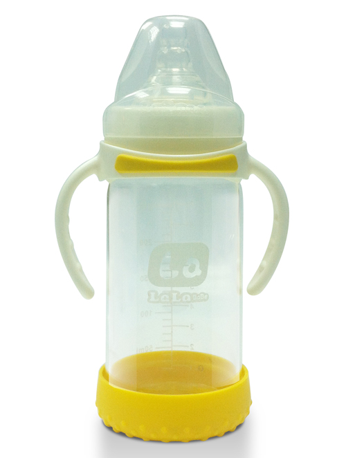 樂樂寶貝嬰幼兒直立帶柄奶瓶