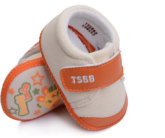 天使之?huà)胫榈夭?PU幼兒學(xué)步鞋橙色