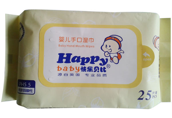 快樂貝比嬰兒手口濕巾25片裝