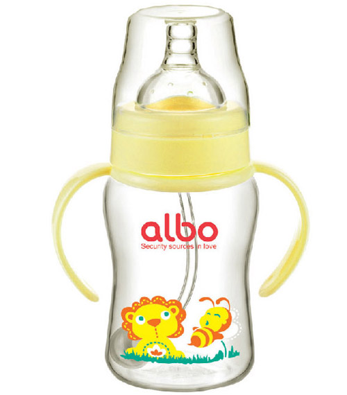 愛(ài)樂(lè)寶PP自動(dòng)奶瓶200ml黃色