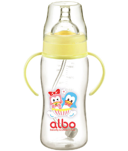 愛樂寶PP自動奶瓶300ml黃色