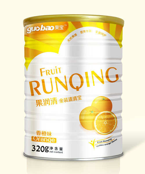 果寶果潤清金裝清清寶香橙味罐