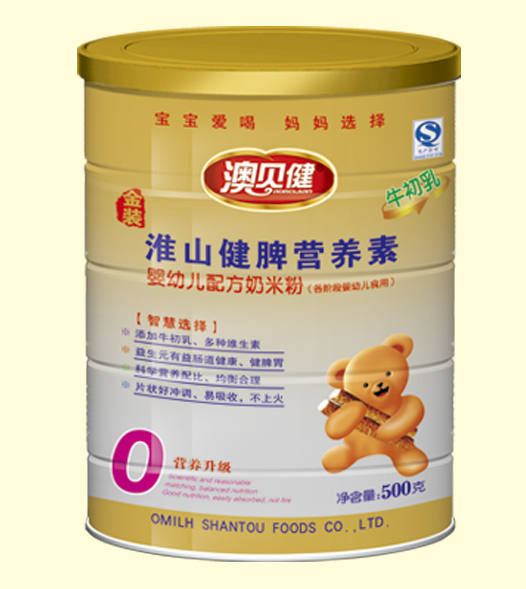 澳貝健淮山健脾營(yíng)養(yǎng)素奶米粉0段聽裝