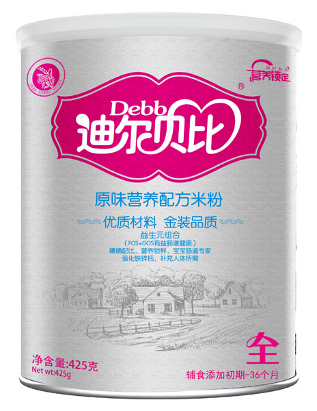 迪爾貝比原味純營(yíng)養(yǎng)配方米粉聽(tīng)裝
